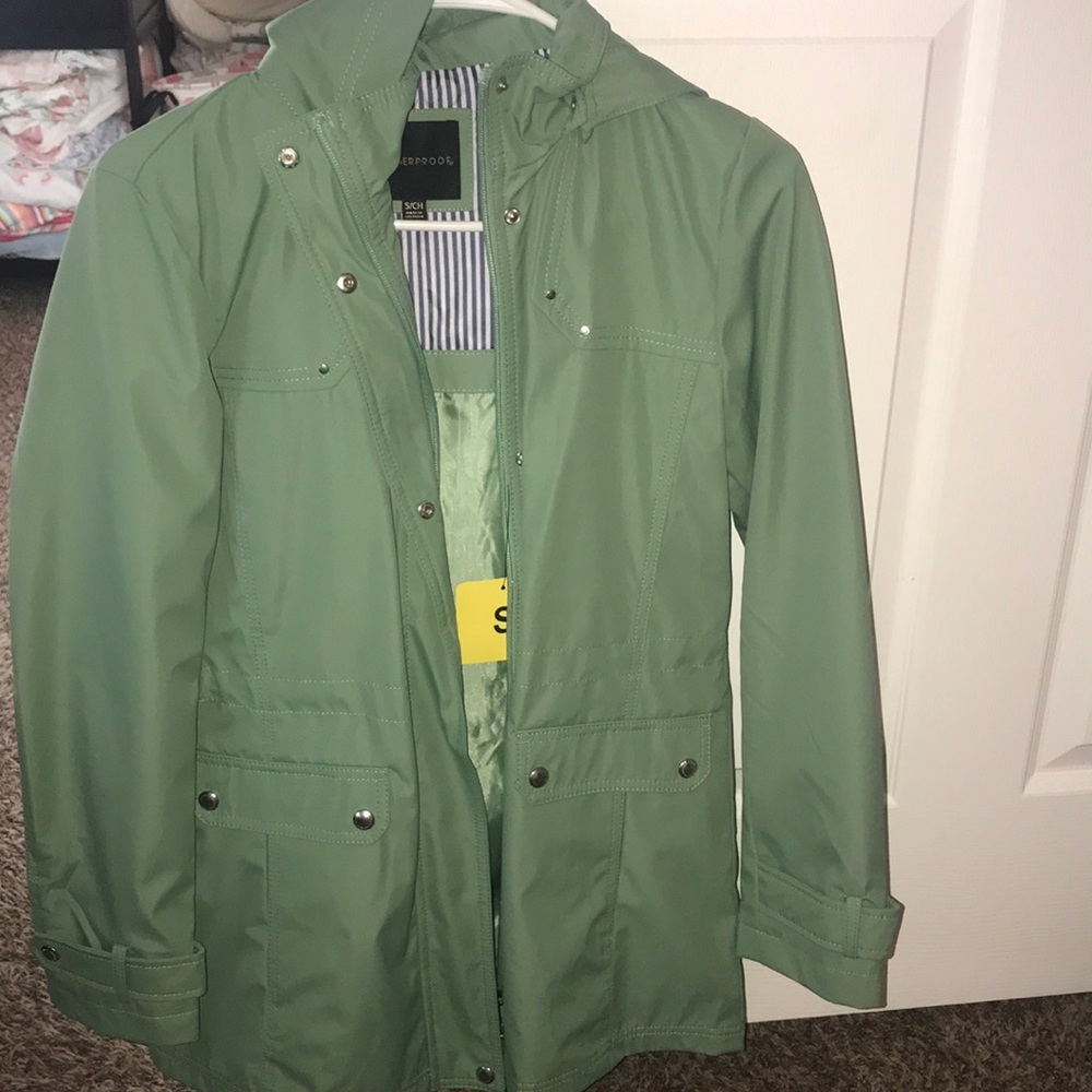It’s small from weatherproof like green jacket